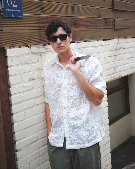 "High Summer" Crochet Shirt