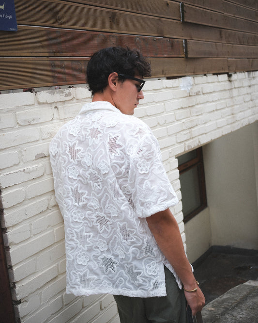 "High Summer" Crochet Shirt