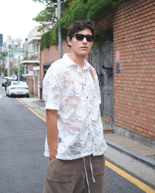 "Late Afternoon" Crochet Shirt