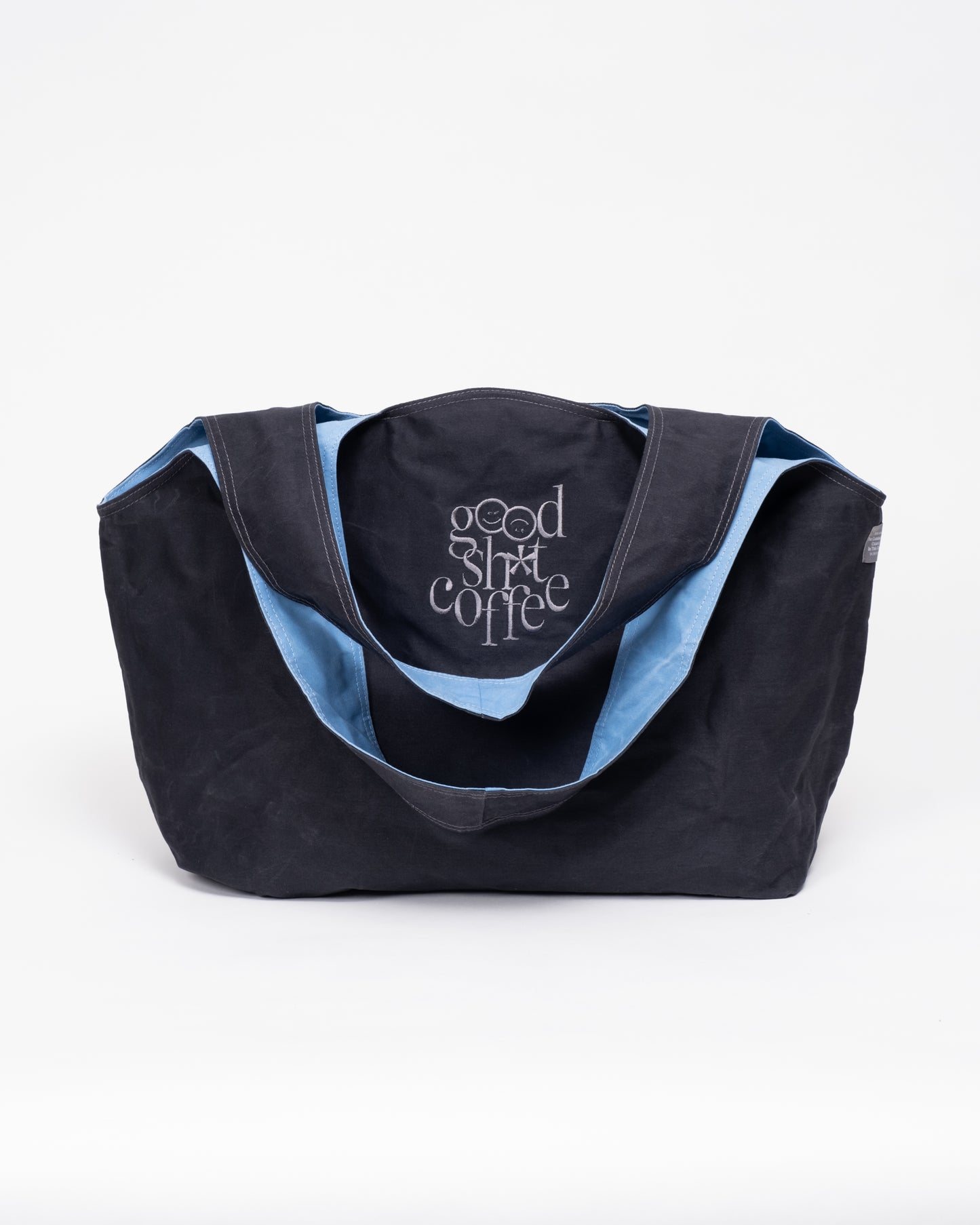 Good Sh*t REVERSIBLE MARKET TOTE (MEDIUM) - LONG BLACK & POOL