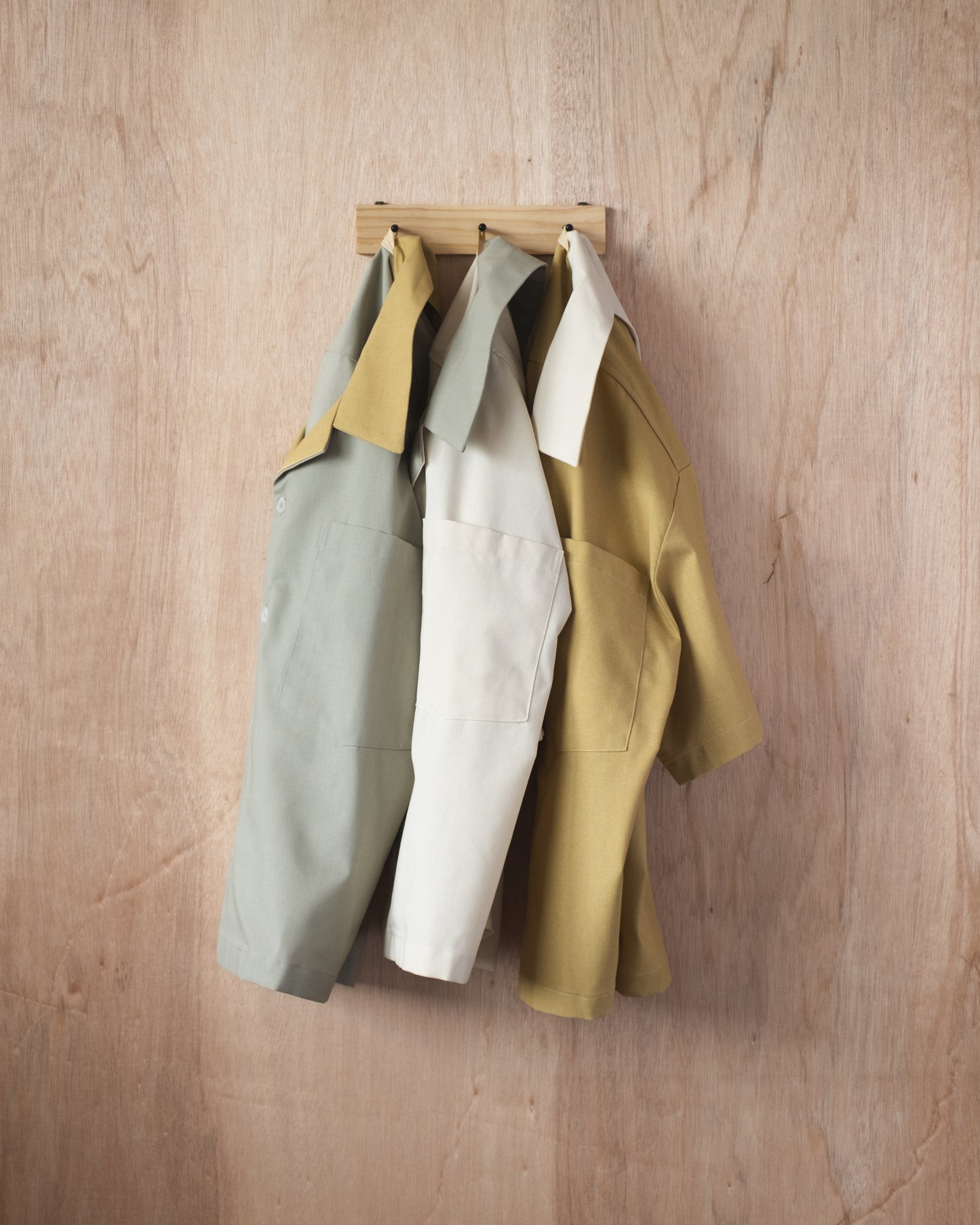 Linen Shirt Gray/Green