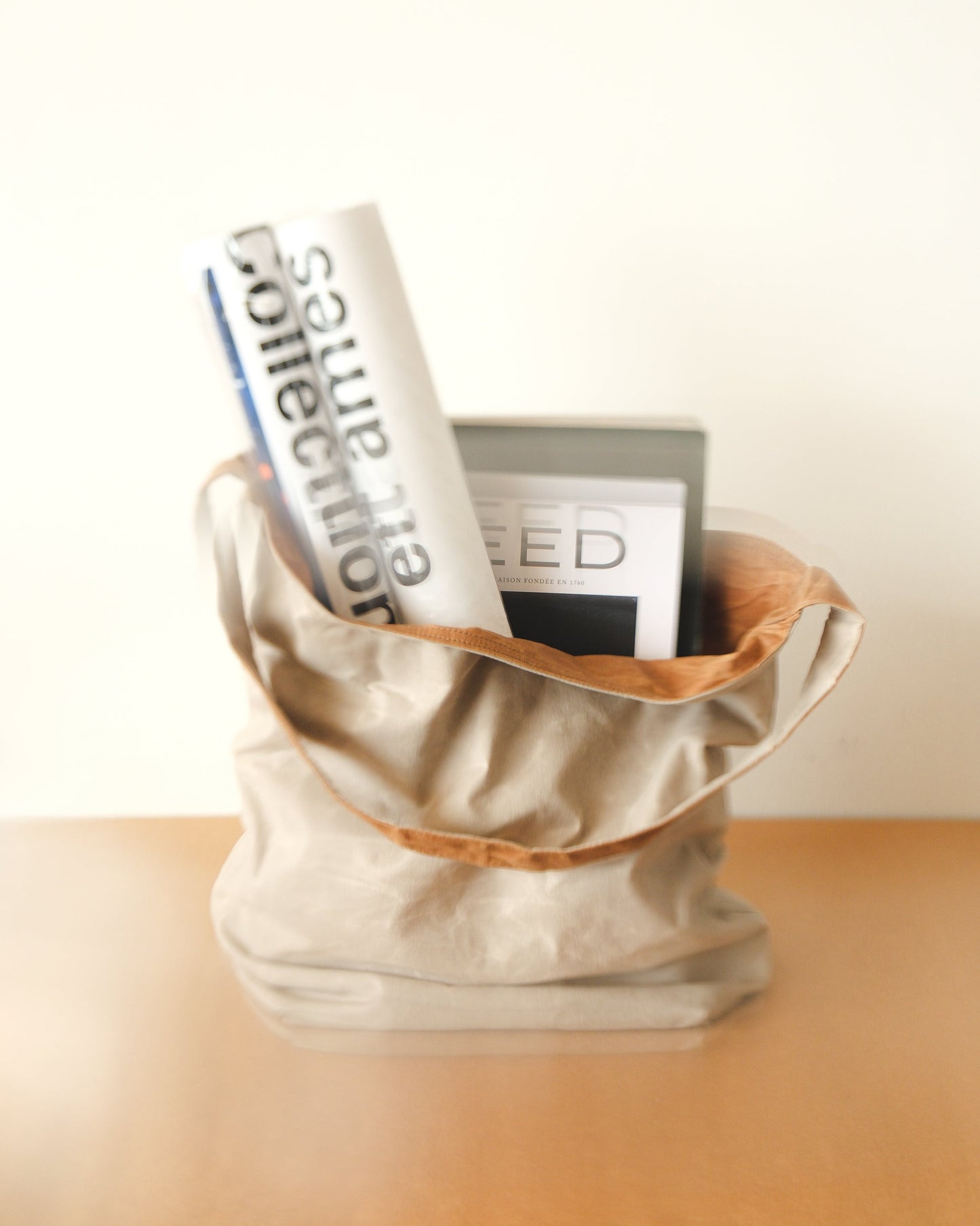 Daily Tote LARGE - ASPHALT/CEDAR (Reversible)