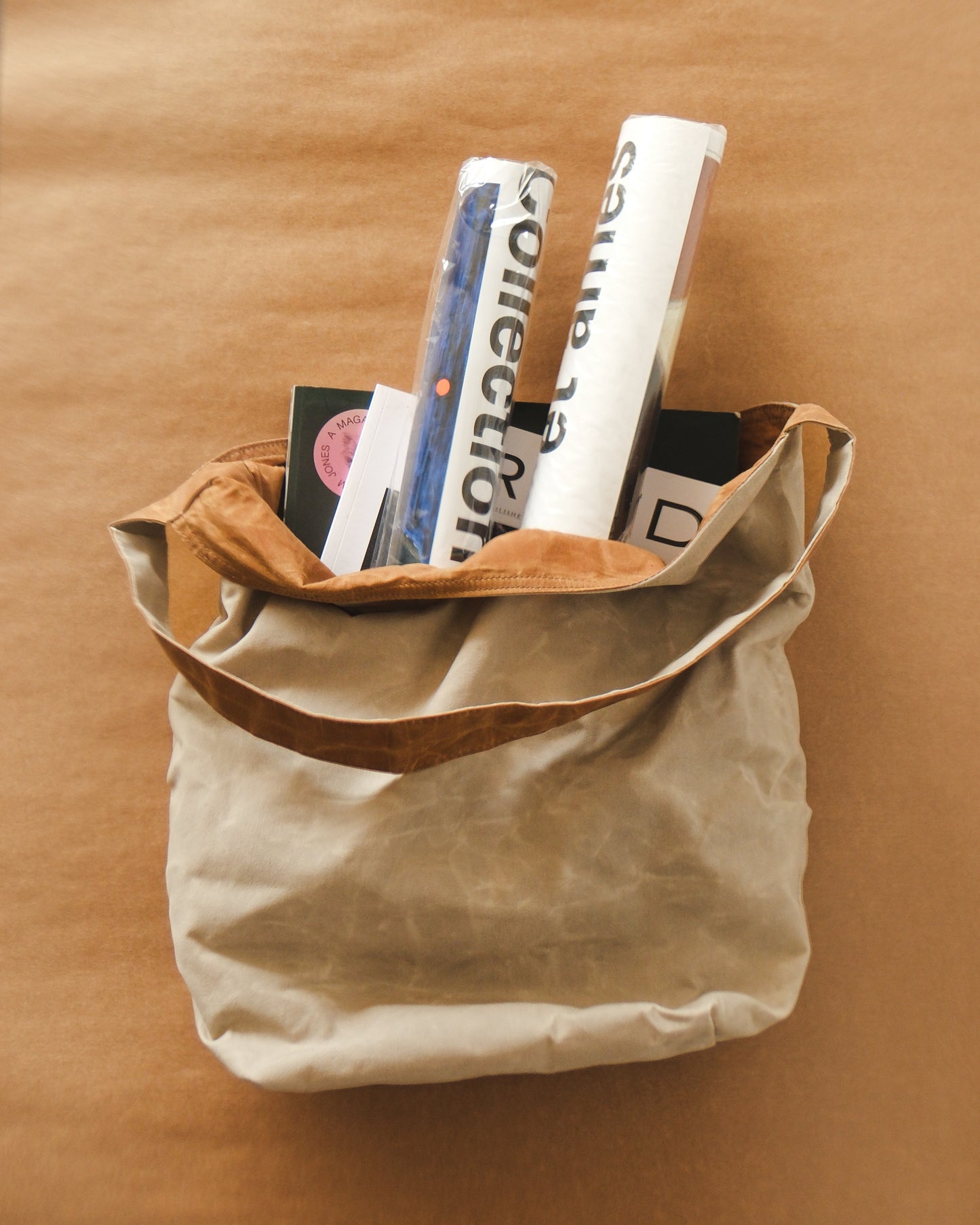 Daily Tote LARGE - COBALT/CEDAR (Reversible)