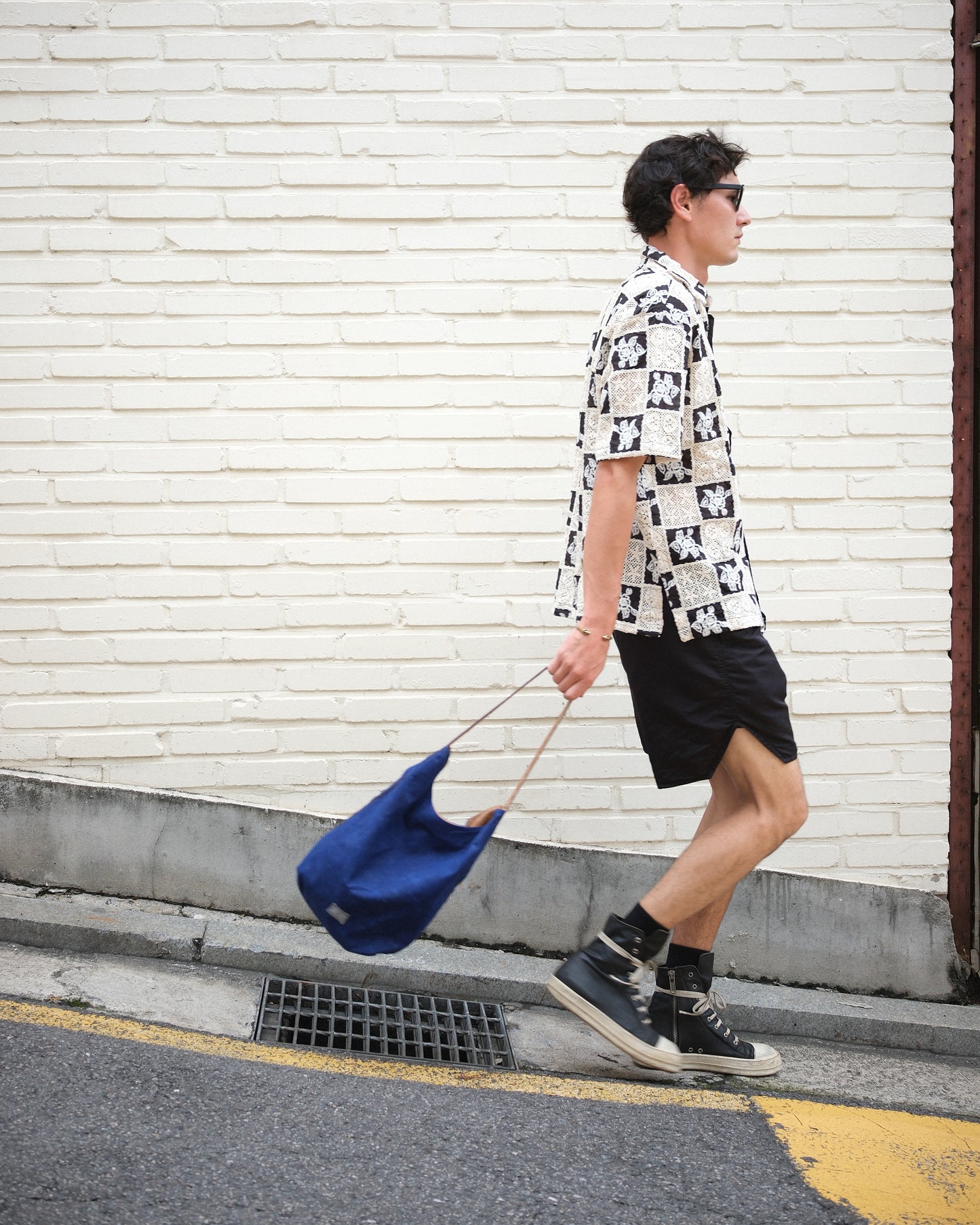 Daily Tote LARGE - COBALT/CEDAR (Reversible)