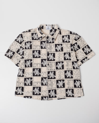 Black Patchwork Shirt