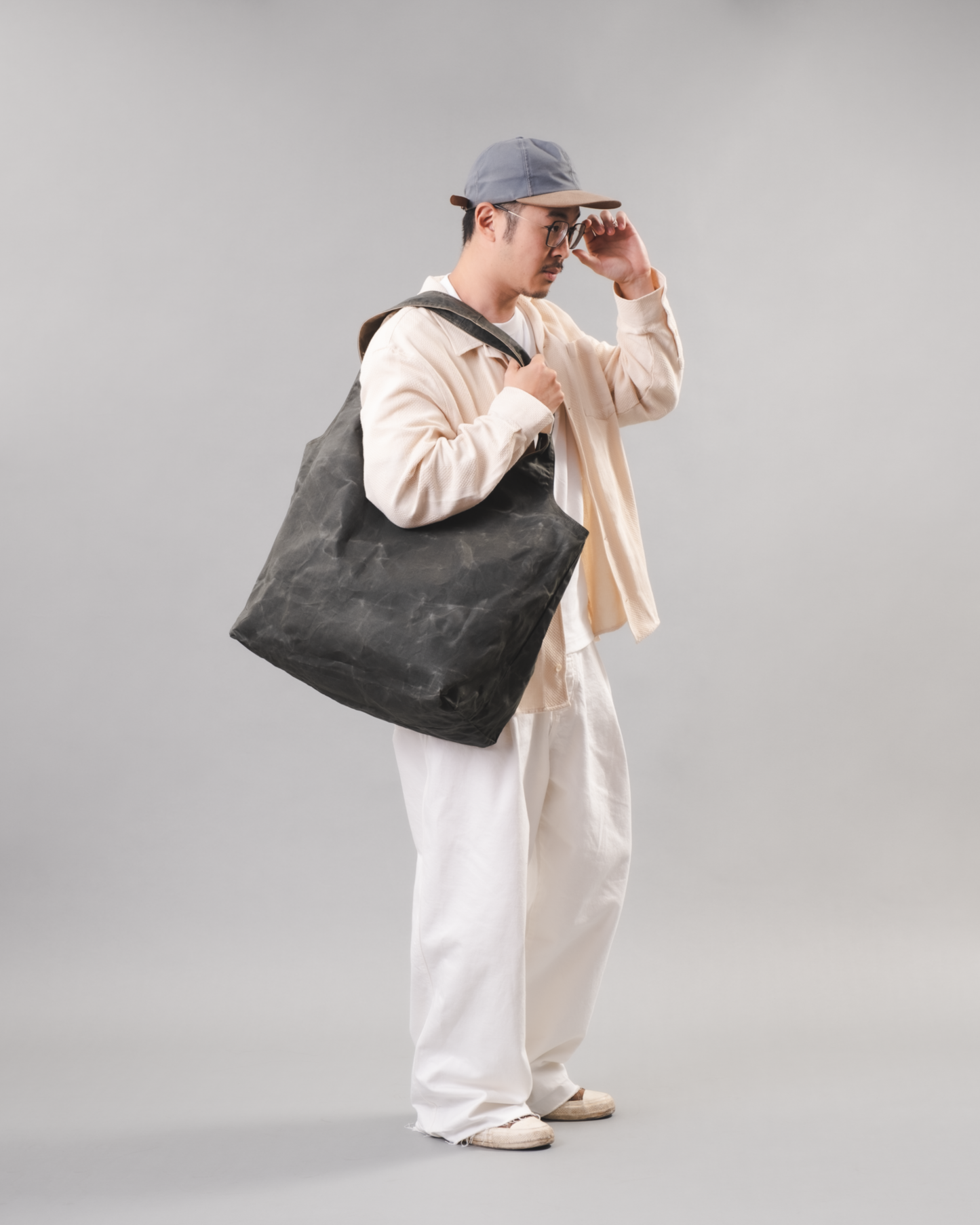 REVERSIBLE MARKET TOTE (Large) - SAND & MOSS