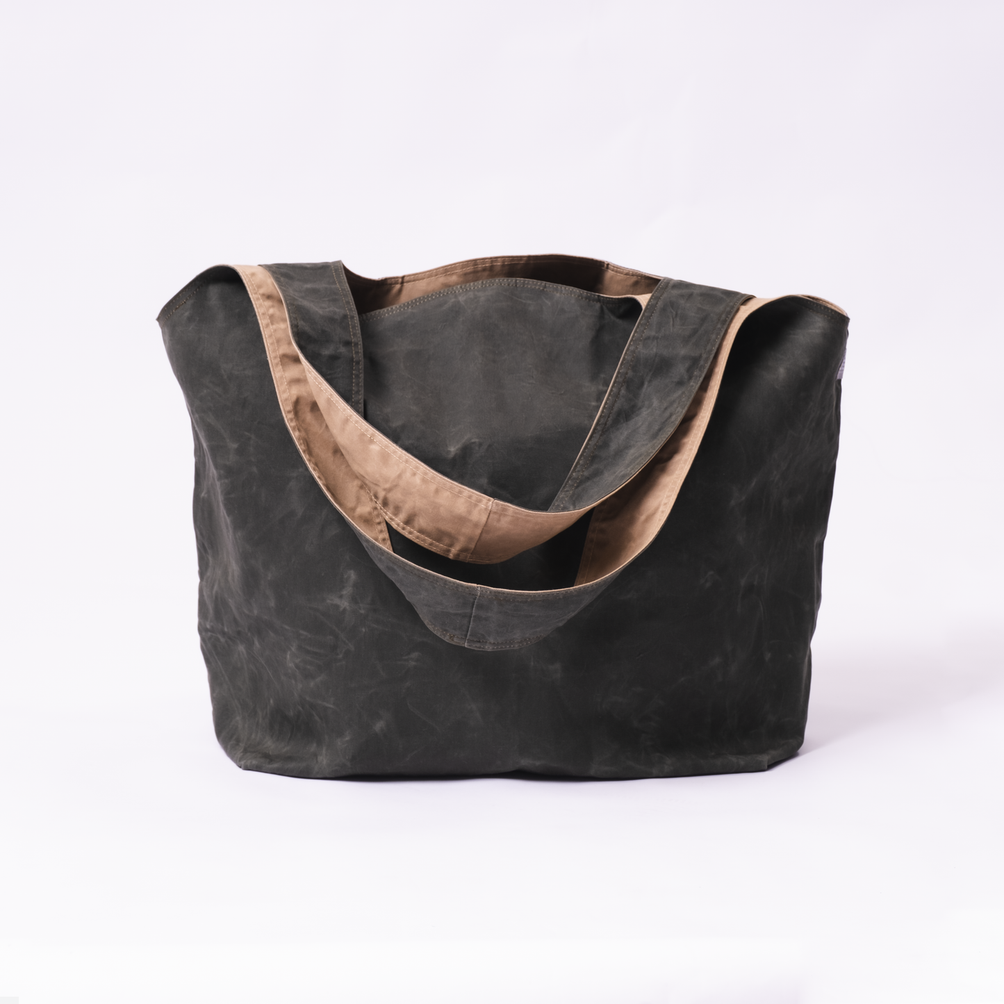 REVERSIBLE MARKET TOTE (Large) - SAND & MOSS